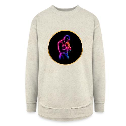 Boxing: Neon Power Guard - Women's Weekend Tunic Fleece Sweatshirt