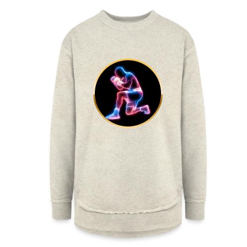 Neon Boxing Focus - Women's Weekend Tunic Fleece Sweatshirt