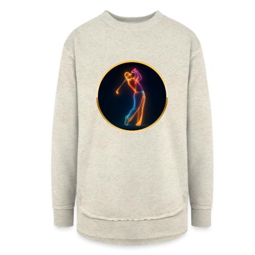 Neon Golf Motion - Women's Weekend Tunic Fleece Sweatshirt