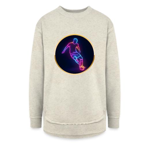 Soccer: Neon Golden Goal - Women's Weekend Tunic Fleece Sweatshirt