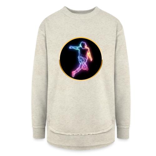 Soccer: Neon Goal Fusion - Women's Weekend Tunic Fleece Sweatshirt