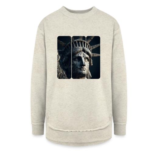 USA: Liberty in Shadows - Women's Weekend Tunic Fleece Sweatshirt