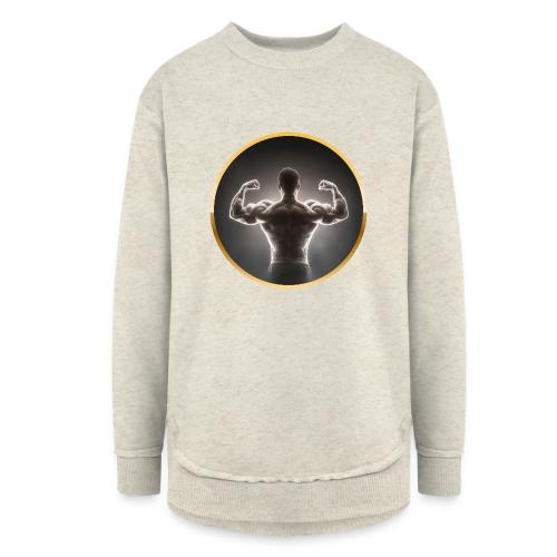 Bodybuilding: Neon Strength Frame - Women's Weekend Tunic Fleece Sweatshirt