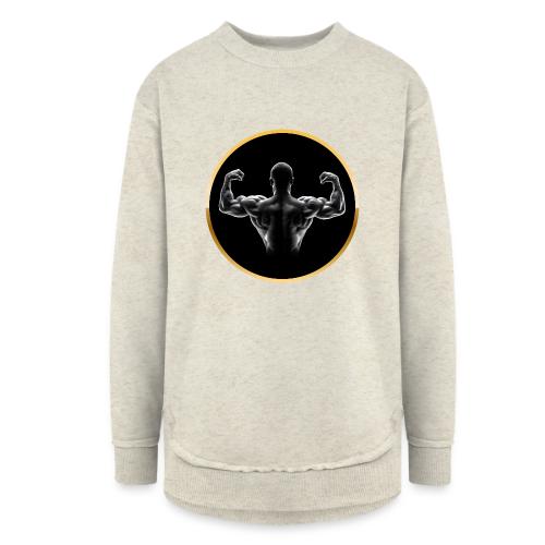 Bodybuilding: Golden Back Power - Women's Weekend Tunic Fleece Sweatshirt
