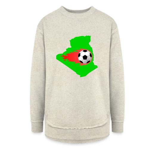 Algerian Football Fire - Women's Weekend Tunic Fleece Sweatshirt