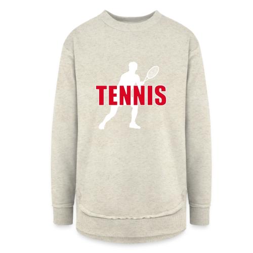 Red Court Tennis - Women's Weekend Tunic Fleece Sweatshirt
