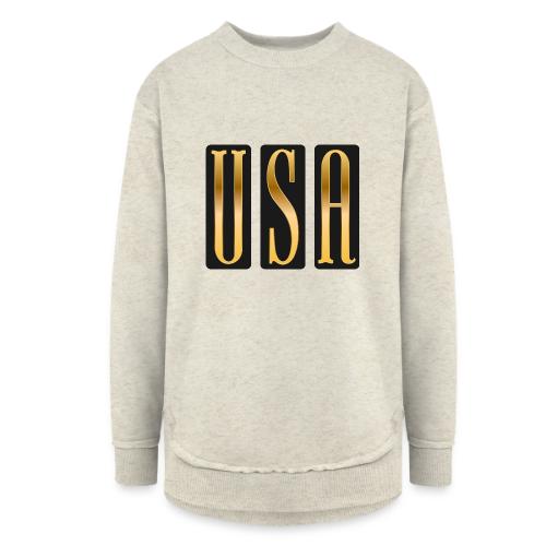 USA Gold Monolith - Women's Weekend Tunic Fleece Sweatshirt