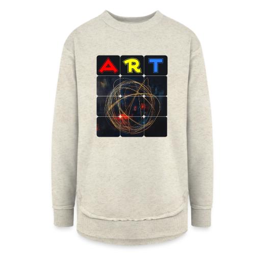 Echoes of Art - Women's Weekend Tunic Fleece Sweatshirt