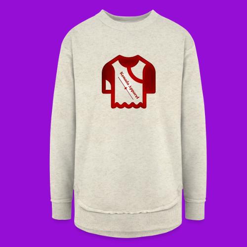 Kenada Logo white spray - Women's Weekend Tunic Fleece Sweatshirt