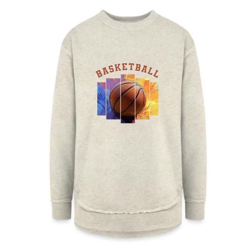 Basketball Pulse - Women's Weekend Tunic Fleece Sweatshirt