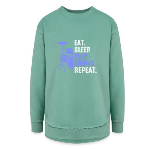 Eat Sleep Play Drums Repeat - Women's Weekend Tunic Fleece Sweatshirt