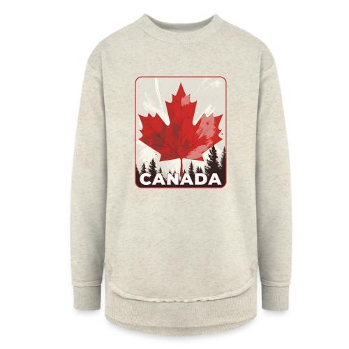 Echoes of Canada - Women's Weekend Tunic Fleece Sweatshirt