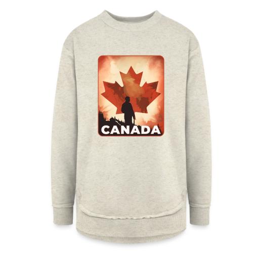 Canada Stands Tall - Women's Weekend Tunic Fleece Sweatshirt