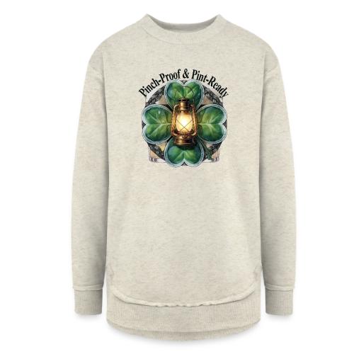 Pinch-Proof Lantern Clover T-Shirt - Women's Weekend Tunic Fleece Sweatshirt