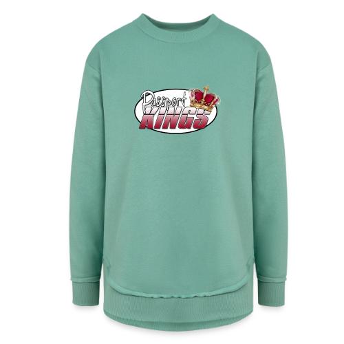 Passportkings white shirt design - Women's Weekend Tunic Fleece Sweatshirt