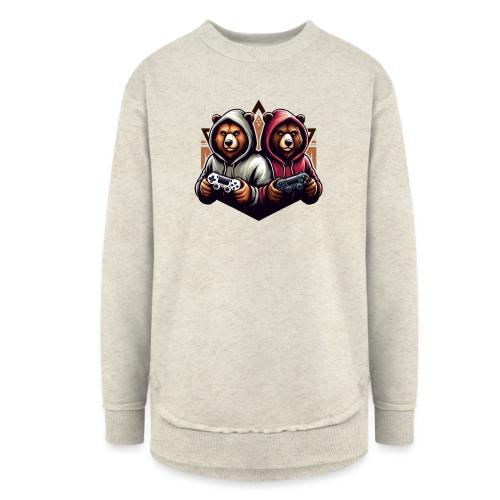 2 grizzlies gamer bears - Women's Weekend Tunic Fleece Sweatshirt