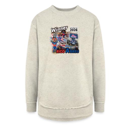 Rico Abreu #LetsRaceTwo Winner - Women's Weekend Tunic Fleece Sweatshirt