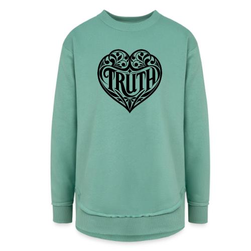 TRUTH in HEART - Women's Weekend Tunic Fleece Sweatshirt