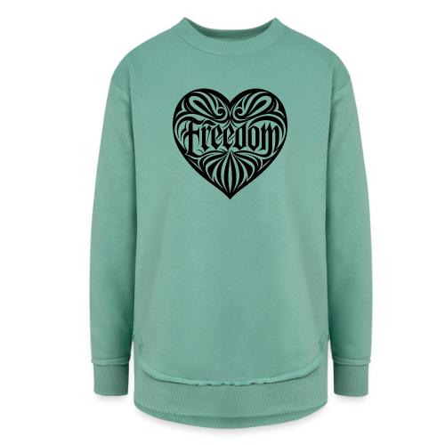 FREEDOM in Heart - Women's Weekend Tunic Fleece Sweatshirt