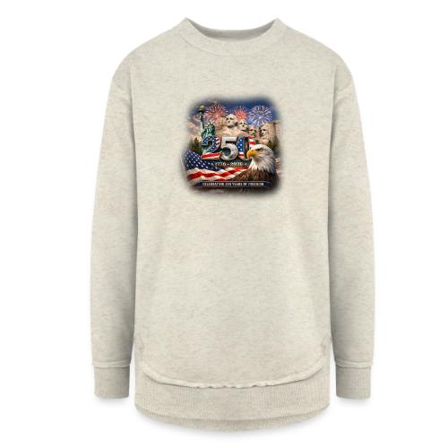 1776-2026 | Celebrating 250 Years of Freedom - Women's Weekend Tunic Fleece Sweatshirt