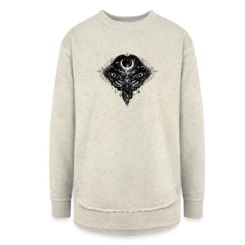 Crescent Moth - Women's Weekend Tunic Fleece Sweatshirt