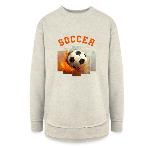 Soccer Iconic Touch - Women's Weekend Tunic Fleece Sweatshirt