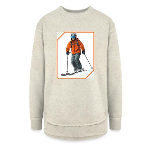 Skiing Thrill Ride - Women's Weekend Tunic Fleece Sweatshirt