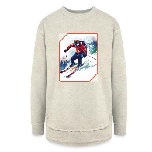 Skiing is Life - Women's Weekend Tunic Fleece Sweatshirt