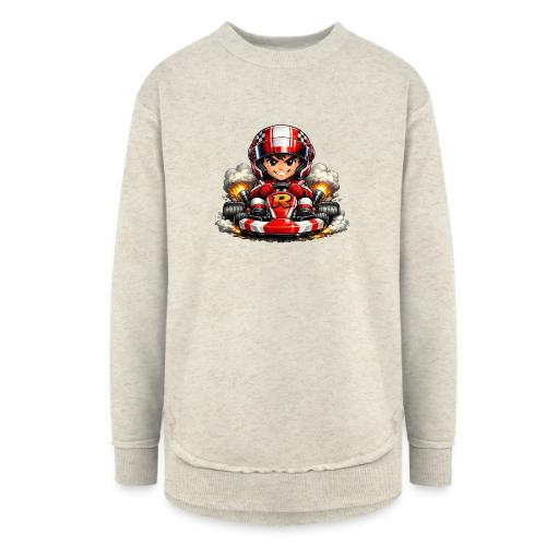 Carcadelogoracerfront - Women's Weekend Tunic Fleece Sweatshirt