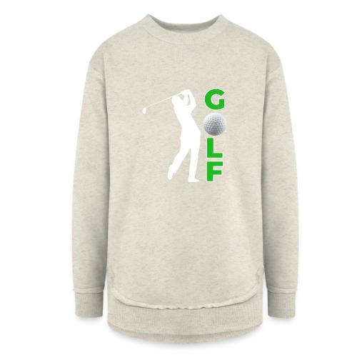 Golf: Classic Golf Motion - Women's Weekend Tunic Fleece Sweatshirt