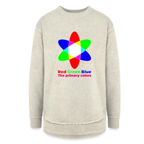 Primary colors: RGB Origins - Women's Weekend Tunic Fleece Sweatshirt