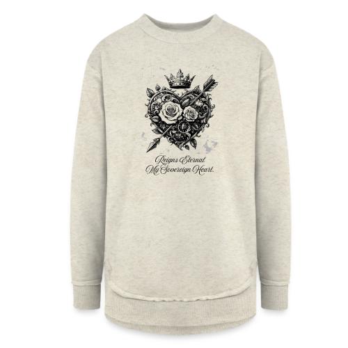 Royal Heart T-Shirt, Mug, & Leggings - Women's Weekend Tunic Fleece Sweatshirt
