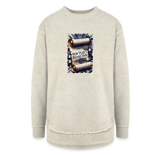 New Year's Resolution T-Shirt - Women's Weekend Tunic Fleece Sweatshirt