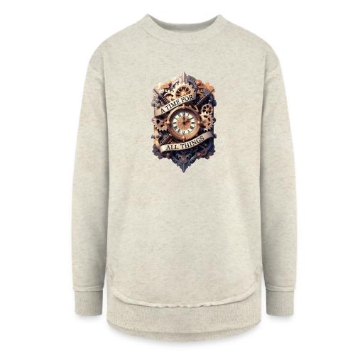 Ornate Clockwork T-Shirt - Women's Weekend Tunic Fleece Sweatshirt