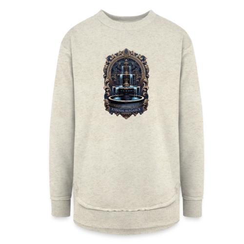 Gilded Baroque Fountain T-Shirt - Women's Weekend Tunic Fleece Sweatshirt