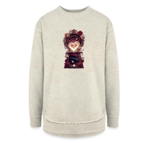 You Unlock the Story of Us Library Gifts T-Shirts - Women's Weekend Tunic Fleece Sweatshirt