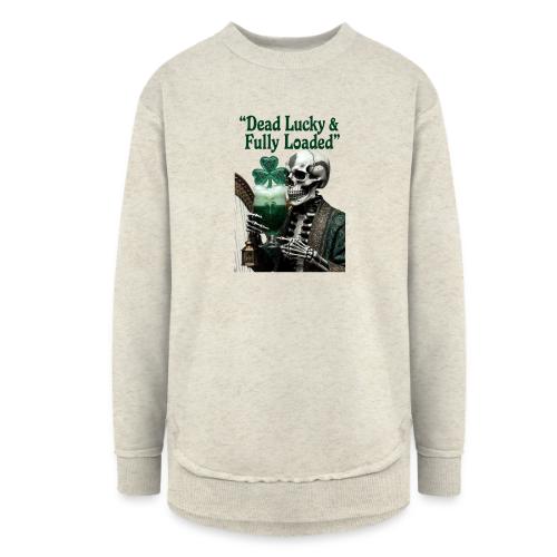 Lucky Skeleton Stout T-Shirt - Women's Weekend Tunic Fleece Sweatshirt
