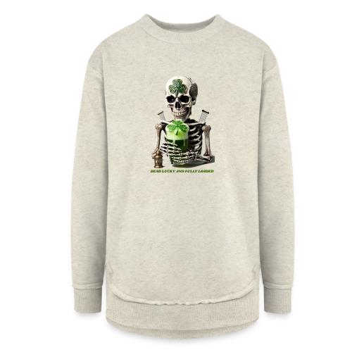 Eternal Stout Skeleton Graphic Tee - Women's Weekend Tunic Fleece Sweatshirt