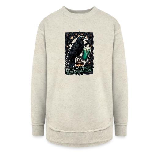Sarcastic Raven Shenanigans Tee - Women's Weekend Tunic Fleece Sweatshirt