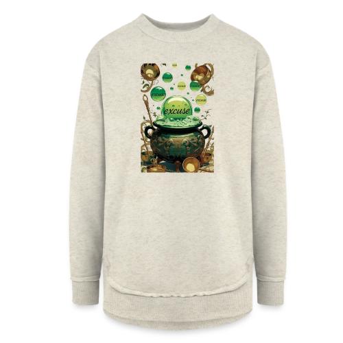Emerald Excuses Cauldron Graphic Tee - Women's Weekend Tunic Fleece Sweatshirt