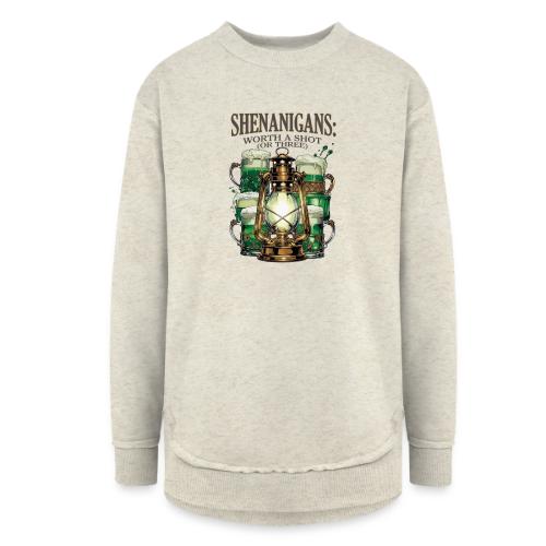 Worth a Shot Lantern Toast Graphic Tee - Women's Weekend Tunic Fleece Sweatshirt