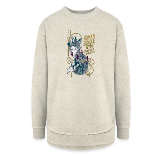 Human Jungle Gym Fox Tee - Women's Weekend Tunic Fleece Sweatshirt