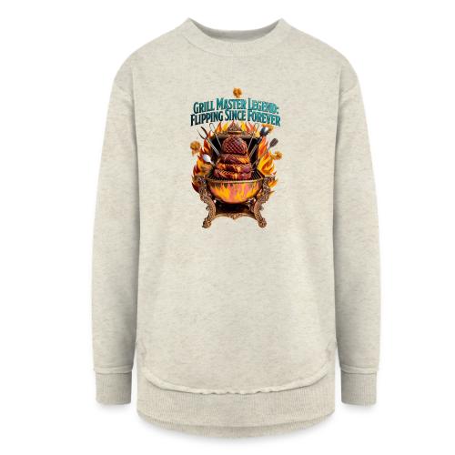 Grill Master Legend T Shirt - Women's Weekend Tunic Fleece Sweatshirt