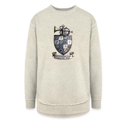 Selective Hearing Expert Crest T Shirt - Women's Weekend Tunic Fleece Sweatshirt