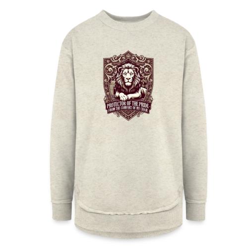 Protector of the Pride T Shirt, Sarcastic Dad Gif - Women's Weekend Tunic Fleece Sweatshirt