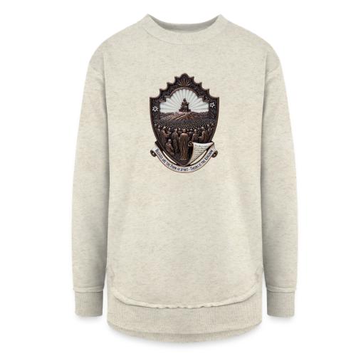 Sermon on the Mount T Shirt, Christian Faith Gift - Women's Weekend Tunic Fleece Sweatshirt