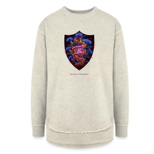 Women’s Day Crimson Thread Matriarch T Shirt, Gift - Women's Weekend Tunic Fleece Sweatshirt