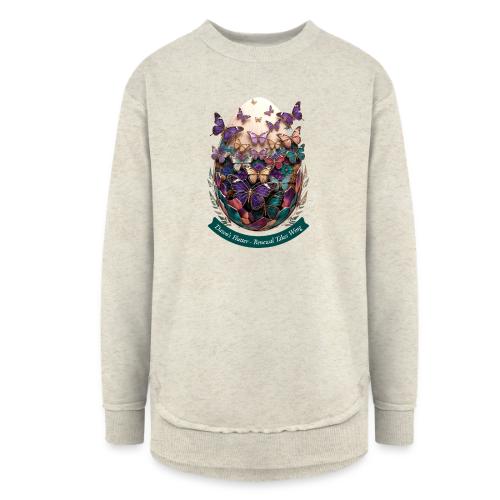 Easter Dawn's Flutter Butterfly T Shirt, Gift - Women's Weekend Tunic Fleece Sweatshirt