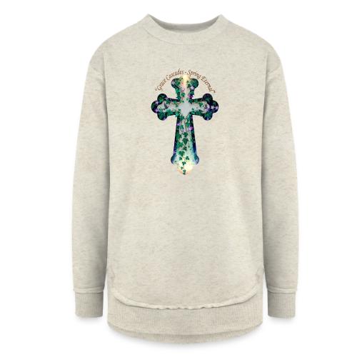 Easter Grace Cascades Eternal T Shirt, Mercy Gift - Women's Weekend Tunic Fleece Sweatshirt