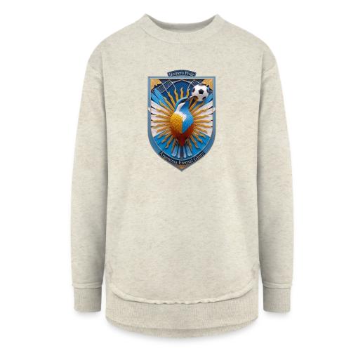 Argentina Hornero Soccer T Shirt, Football Gift - Women's Weekend Tunic Fleece Sweatshirt